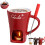 Chocolate Fondue Cup with Fork and Candle 1pc 1