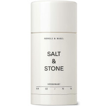 (White) Salt # Stone Unisex Black Oud Extra_Strength Aluminum-Free Deodorant # Black&White