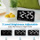 Digital wall clock LED 9 inch 12/24 hour quiet 5