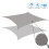 Waterproof Sun Sail Right-Angle Triangle 3x4x5m 3