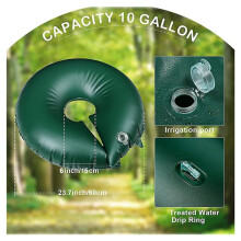 2X Upgraded 10-Gallon Tree Watering Bag,Slow Release Watering Ring for New Trees,Heavy Duty Watering System Bag