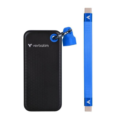Disco SSD externo Verbatim Pocket - 128Go (Negro/Azul)