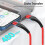 USB charging cable for iPhone and iPad red 1m 3