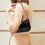 Pochette en cuir verni noir, mini sac hobo 6