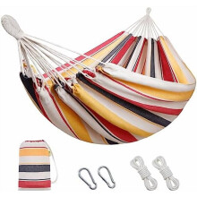Double Hammock with 9.8FT Rope Portable 2-Person