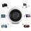 Mini portable 3.5mm speaker with built-in battery white 2