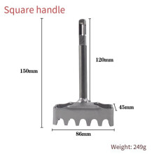2X Square Drill Hole Opener Electric Hammer Hole Expansion Plumber Electrician Wall Slotting Installation Socket Tool