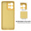Motorola Moto G86 5G case solid yellow silicone full-cover 6