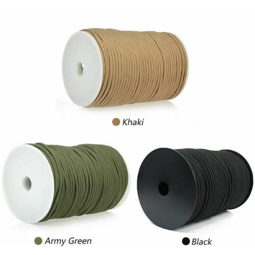 Paracord Rope Type III 100M Black 9-Strand 1