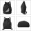 Waterproof drawstring gym bag black large 5