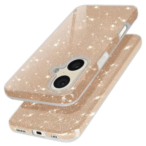 AVIZAR Glitter iPhone 16 Plus Case Yellow Silicone 1