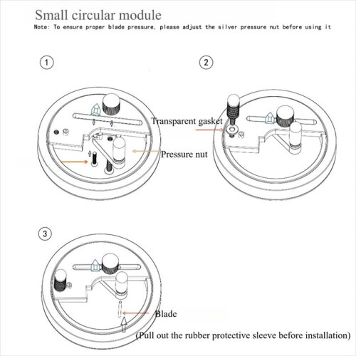 Modular Circular Cutter Tool, Adjustable Circle Cutter, for , Hobby Projects Cutter, Filter Model Making