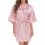 Kimono curto feminino de cetim, cor sólida, 1 peça 1