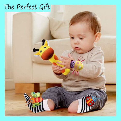 Baby foot and wrist toys for texture development 2