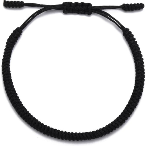 Handmade Tibetan Lucky Bracelet Adjustable Black 1
