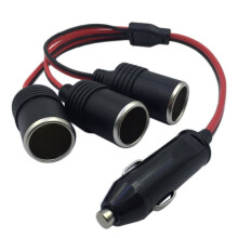 Splitter per accendisigari auto 12V/24V a 3 porte con fusibile da 20A
