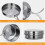 Camping Cookware Set Stainless Steel 4-Piece 2