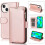 iPhone 15 Red wallet case with zipper 5