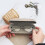 Linen Canvas Hard Glasses Case with Cloth 4 pcs 4