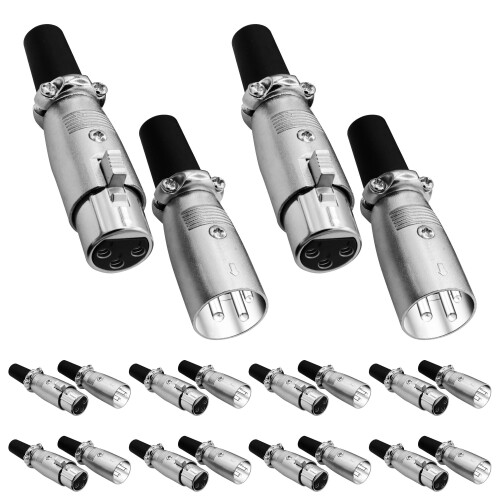 XLR samec-samica-1/4" audio jack, 3-pinový