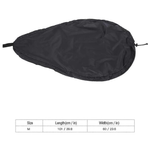 Kayak cockpit cover black universal fit M 2