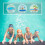 Elastic Swim Cap Black Orange 2 pcs 4
