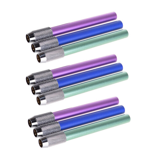 9Pcs Metal Pencil Lengthened Extender Holder Random 1