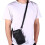 Men's leather shoulder bag casual black 5