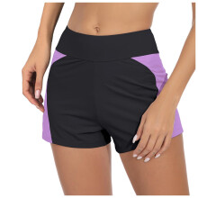 Lekvrije zwemshorts voor dames, hoge taille, sneldrogend