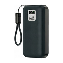 2-Batteries 22.5W 21700 Fast Charging Kit Power Bank DIY No Soldering Mobile Power Bank Assembly Parts Battery Box Black
