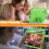Samsung Galaxy Tab A9+ shockproof case with holder green 4