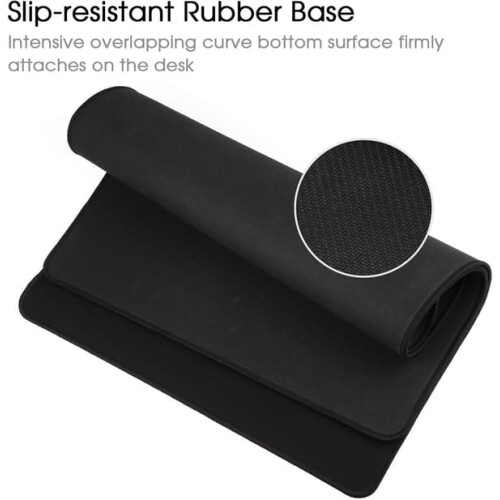 Large Black Mouse Pad 600x300mm with Rubber Base 2
