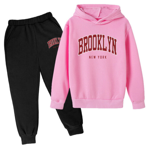 Kinder-Hoodie-Pullover-Set Herbst Winter 7-8 Jahre