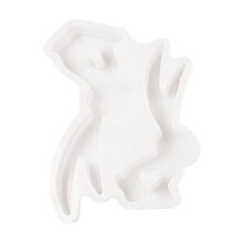 Stampo in silicone a forma di coniglietto pasquale per la produzione di candele.