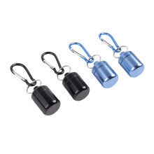 4 Pack Ear Plug Carrying Case Keychain, Portable Keychain Pill Holder Case, Waterproof Metal Earplug Case Pill Container