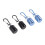 4 Pack Ear Plug Carrying Case Keychain, Portable Keychain Pill Holder Case, Waterproof Metal Earplug Case Pill Container 1