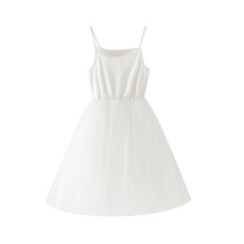 Mädchen-Baumwoll-Tutu-Kleid mit Blumenmuster, ärmellos, 2-3 Jahre