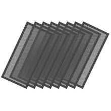 Tampas de ventilação de piso com filtro de ar magnético em PVC (8 peças)