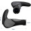 Ergonomic Bicycle Handlebars with Horns and Rubber Grips 3