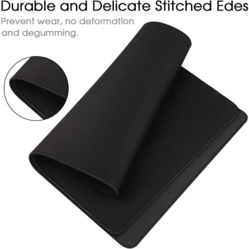 XXL Mouse Pad Black 800x400x3mm Rubber Base 1