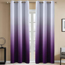 Cuirtíní Dorcha Ombre Corcra Grommet Inslithe Teirmeach