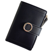 Cute Student Tassel Pendant Trend Small Fashion PU Wallet Coin Purse Women Ladies Card Bag for Women Black