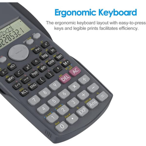 Scientific Calculator 2-Line Black 2