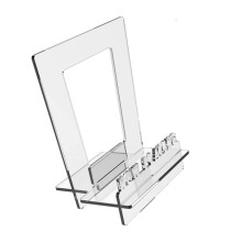 Acrylic Now Playing Vinyl Record Stand, Record Display Stand for Vinyl Records and LP Records Record Holder Clear