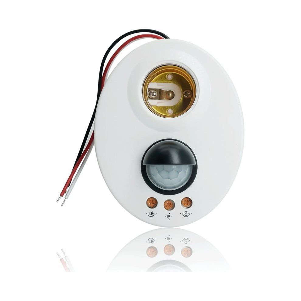 E27 Infrared Led Holder Pir Motion Sensor Adjustable Delay Base Holder Light 6031710387901