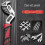 Self Locking Adjustable Wrench, 50 Steel Pipe Wrench, with Automatic Spring, Ergonomic Non-Slip Handle 4