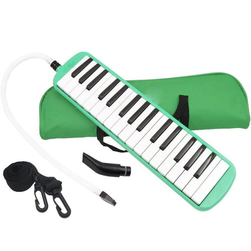 Melodica Piano 32Keys Μουσικό Όργανο για Αρχάριους Πράσινο