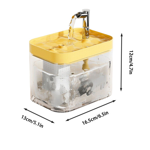 Automatisk vanndispenser med filter for katter og hunder 2