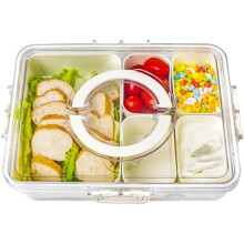 Bandeja de servir com tampa e alça, 30x20cm (12x8 polegadas)