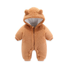 Combinaison de neige bébé, manteau d'hiver, barboteuse épaisse à capuche, 6-9 mois